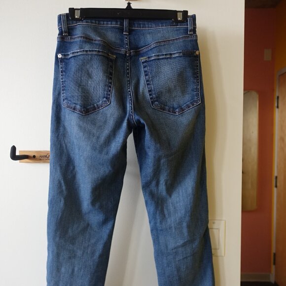 7 for all Mankind High Waist Cropped Straight Jeans 28 - Picture 16 of 16